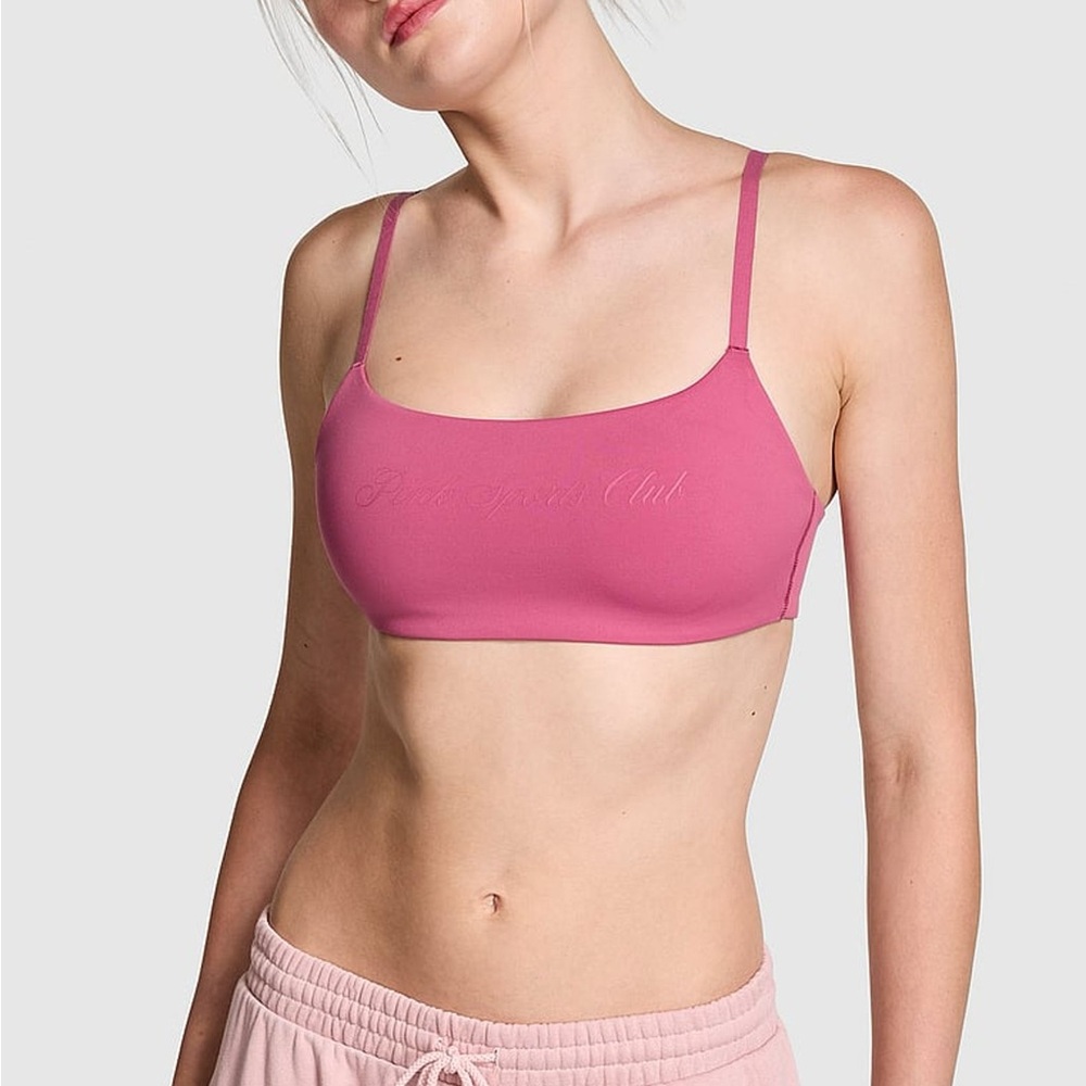 Victoria's Secret PINK Pink Violet Relay Sports Bra SIZE XL